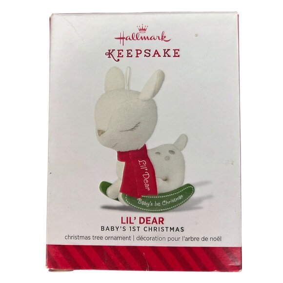Hallmark Keepsake 2014 Lil Dear Babys 1st Christmas Ornament New Old Stock - Picture 1 of 8